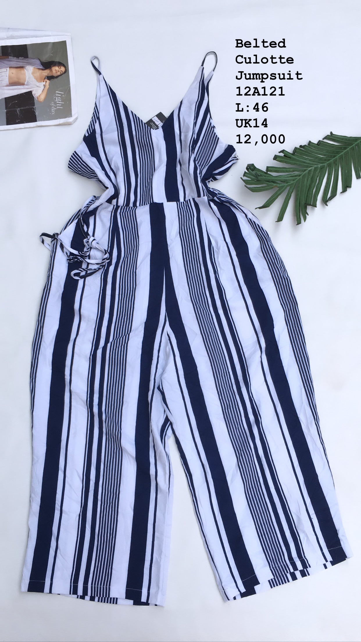 Belted culotte sales jumpsuit