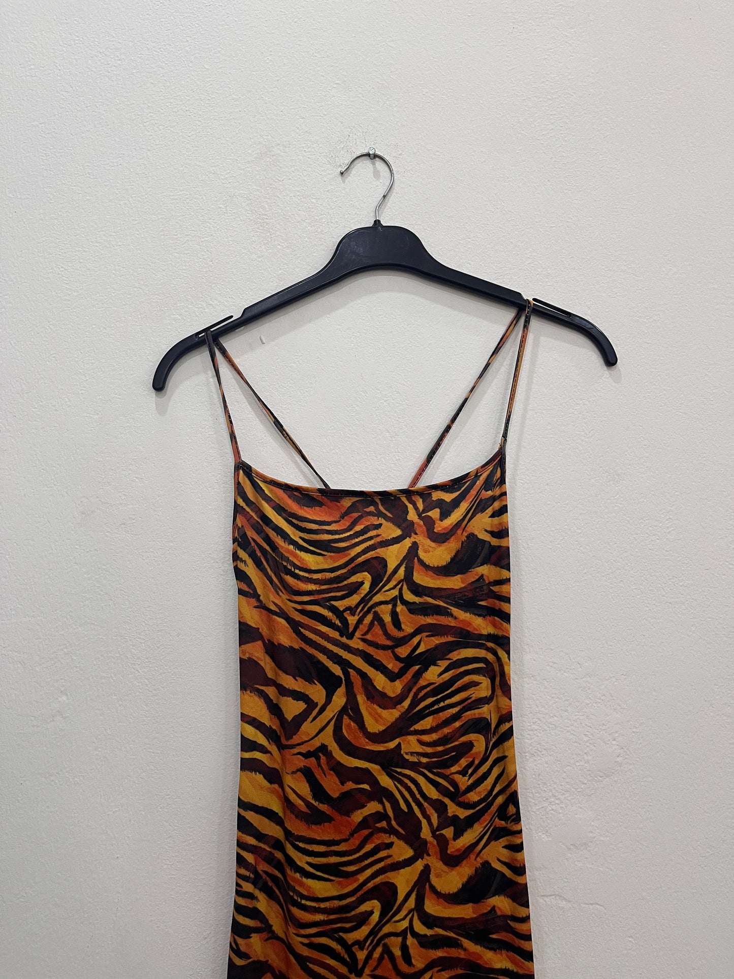 Animal skin maxi bodycon dress
