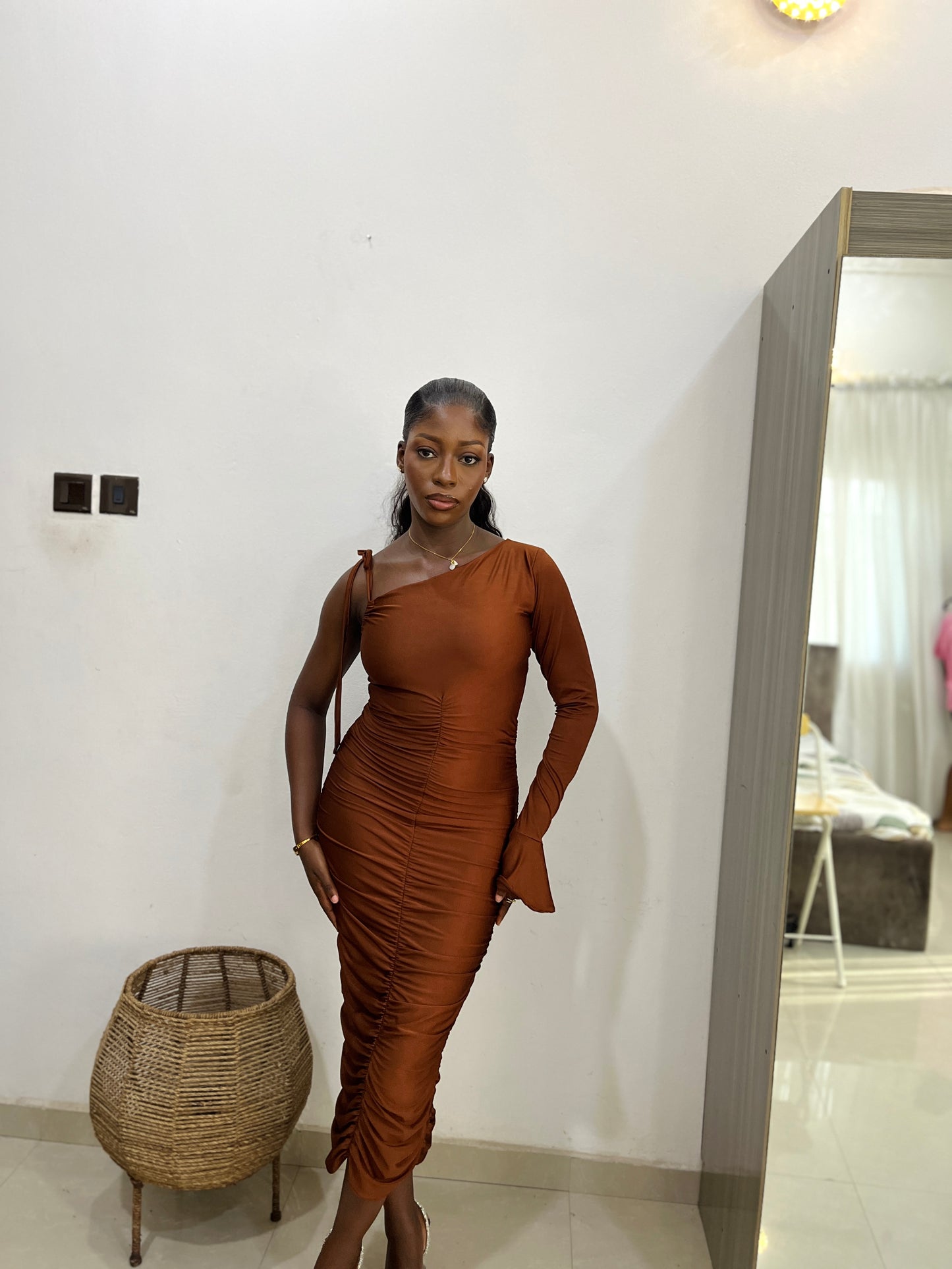 Brown Folu Dress