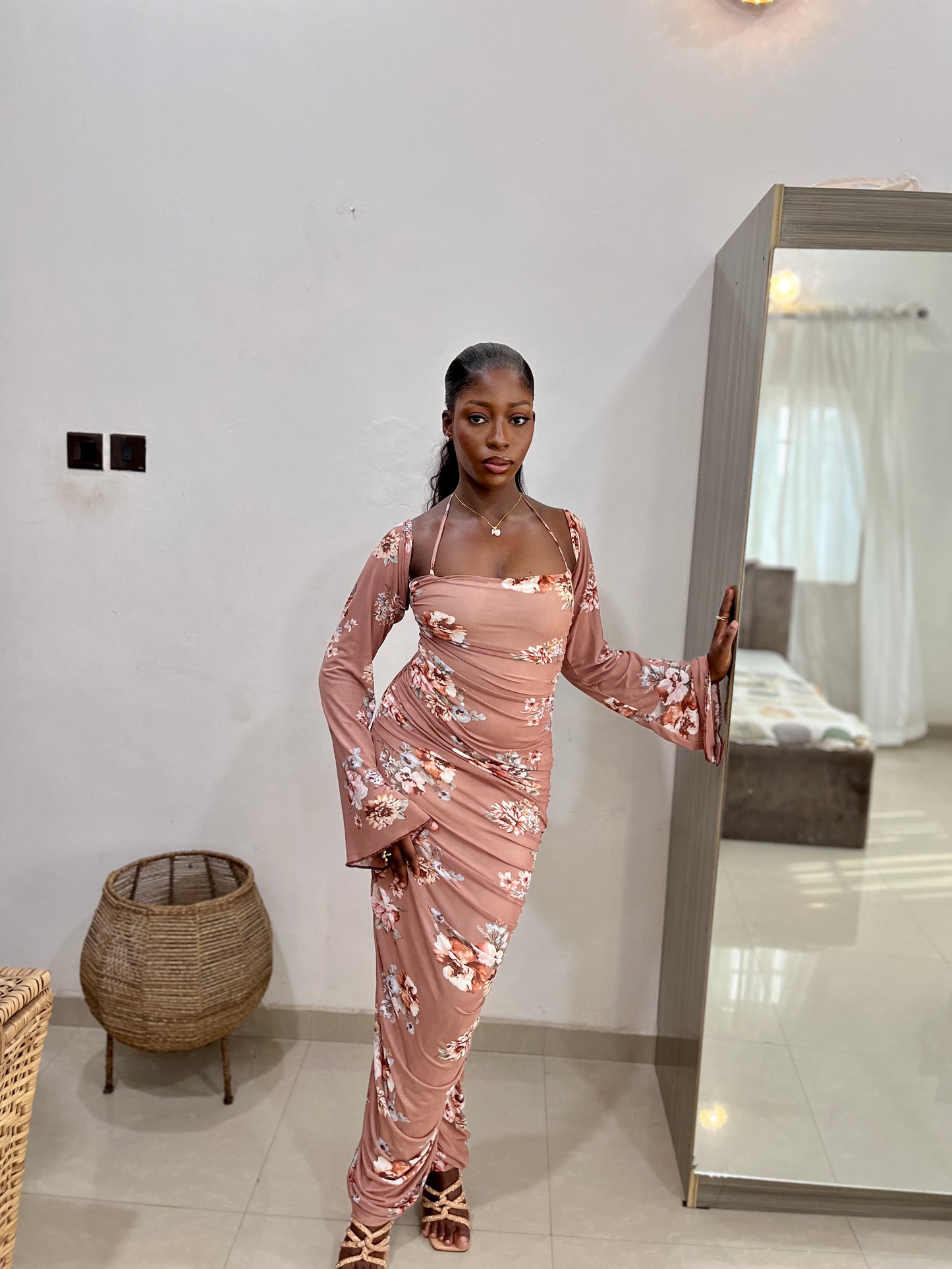 Nude Elora Dress