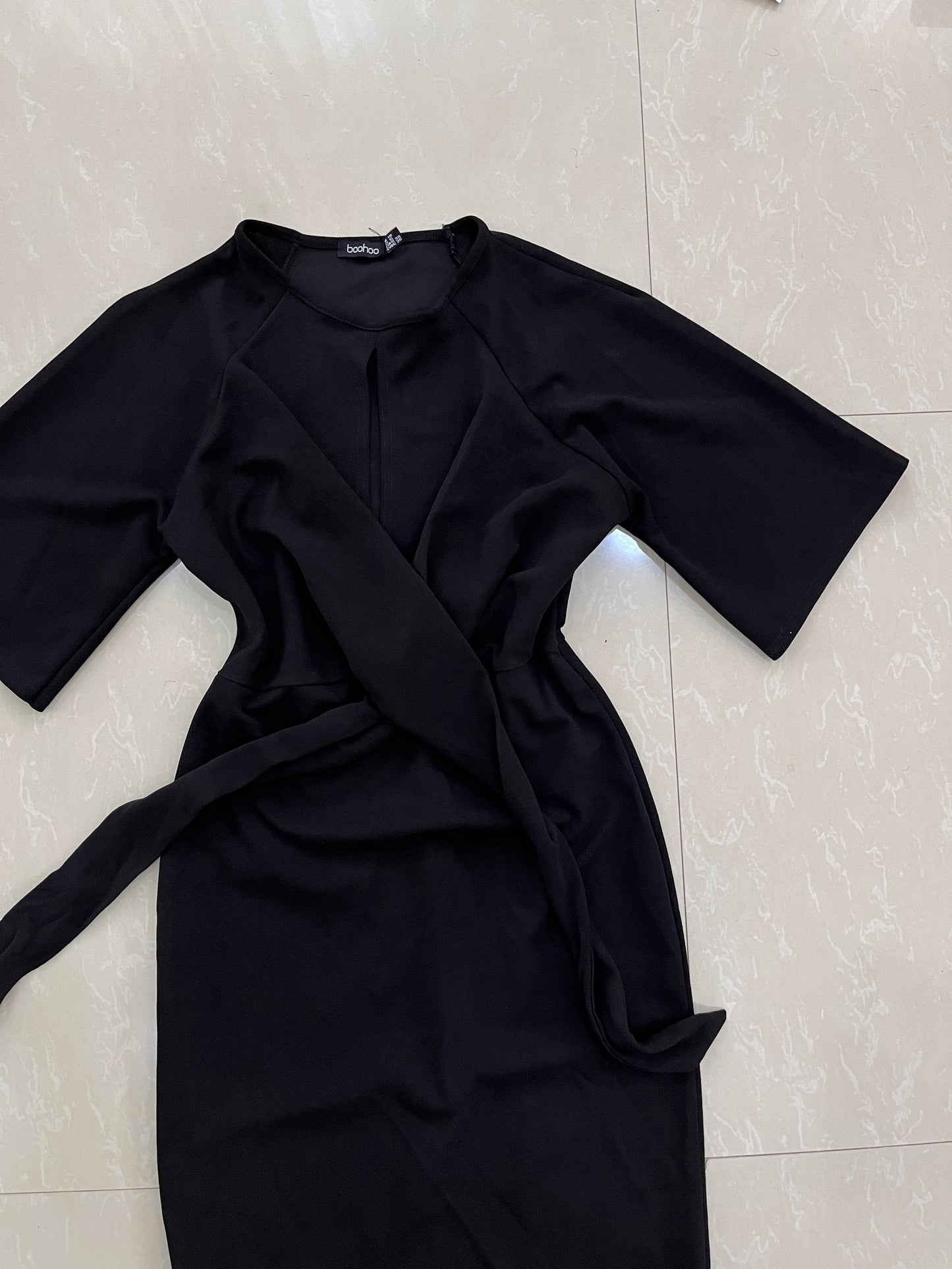 Black Boohoo dress