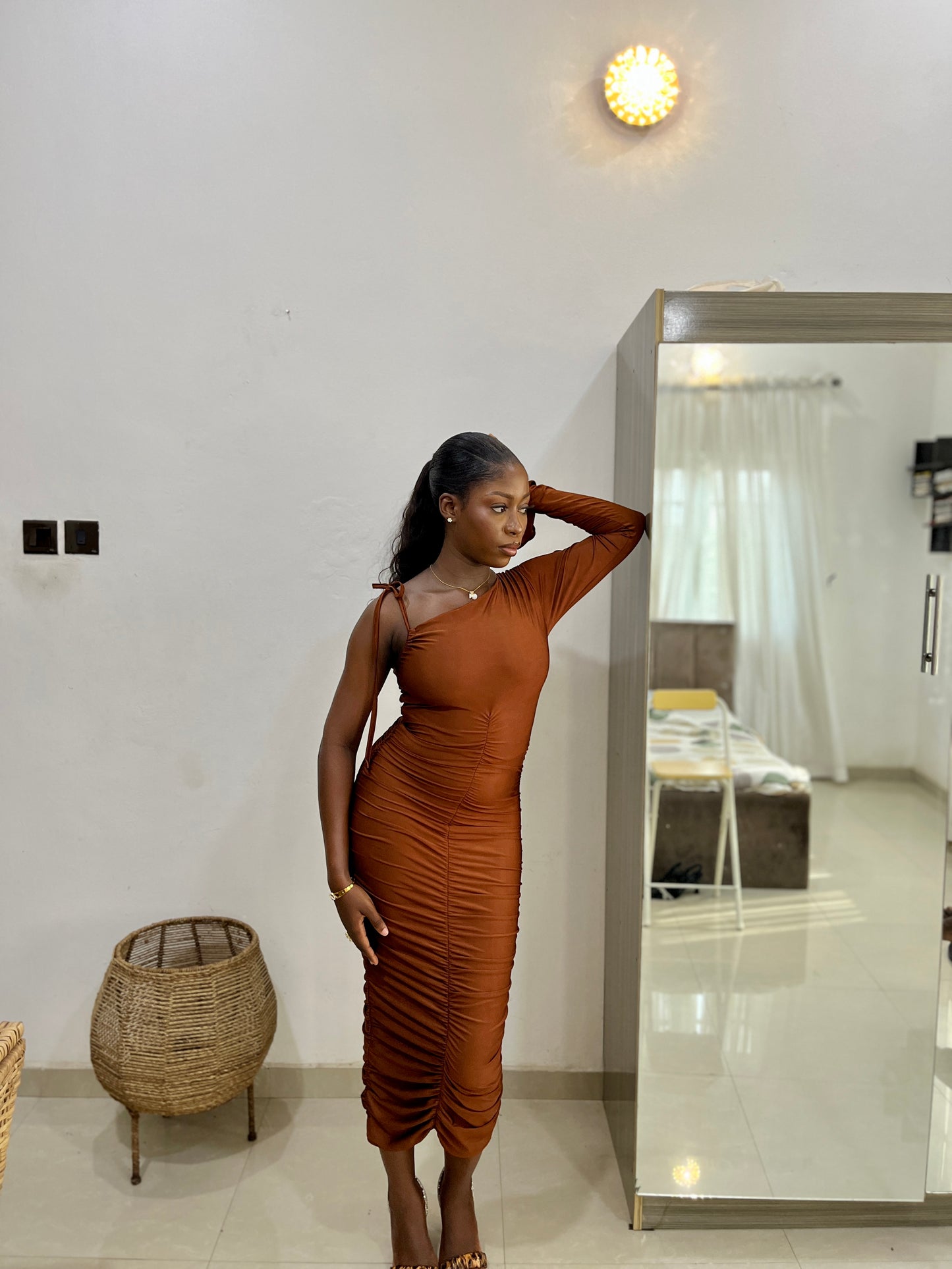Brown Folu Dress