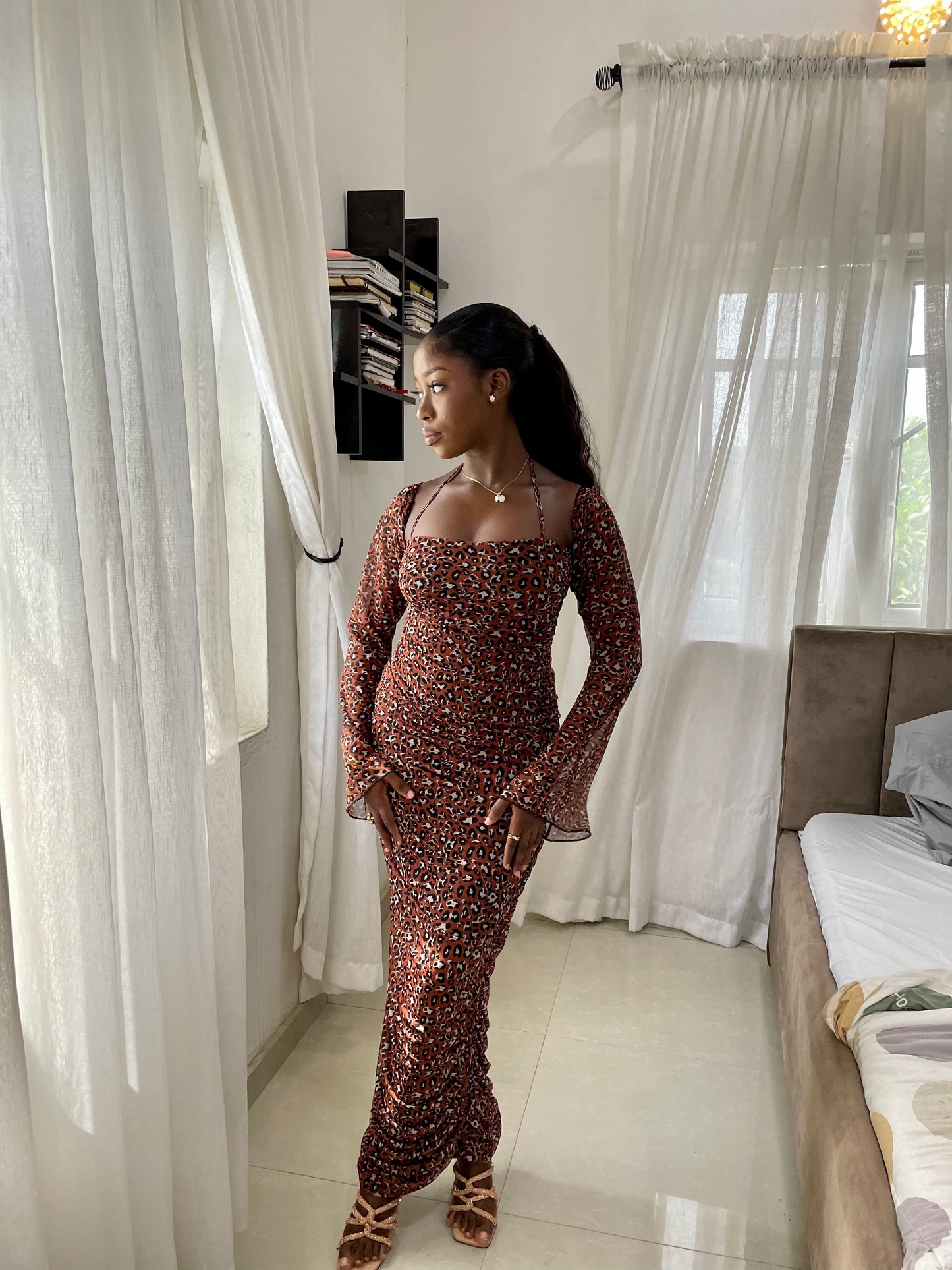 Brown Elora Dress