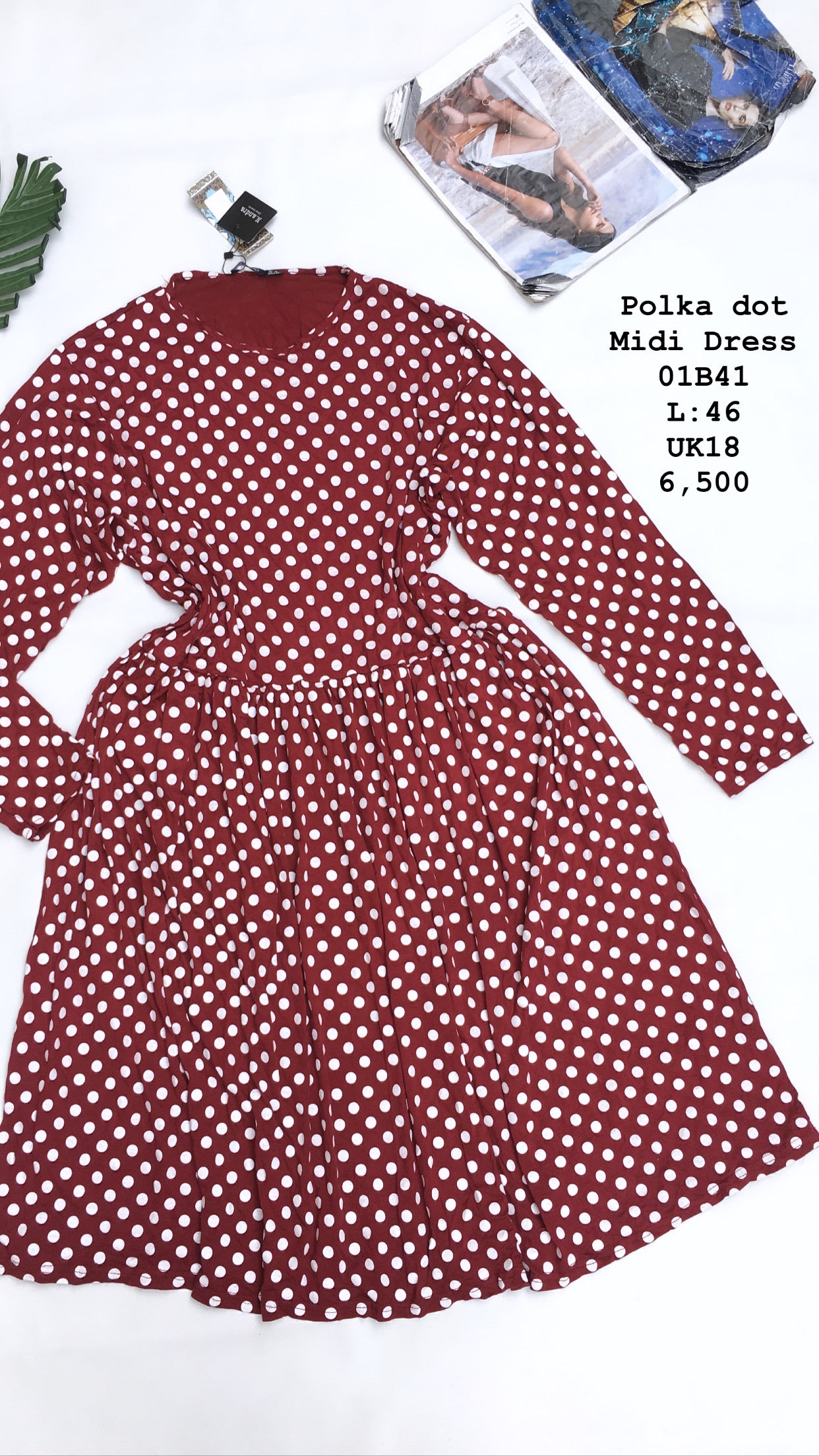 Polka dot Midi Dress