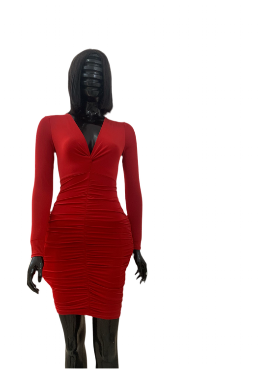 Ruched Bodycon Dress