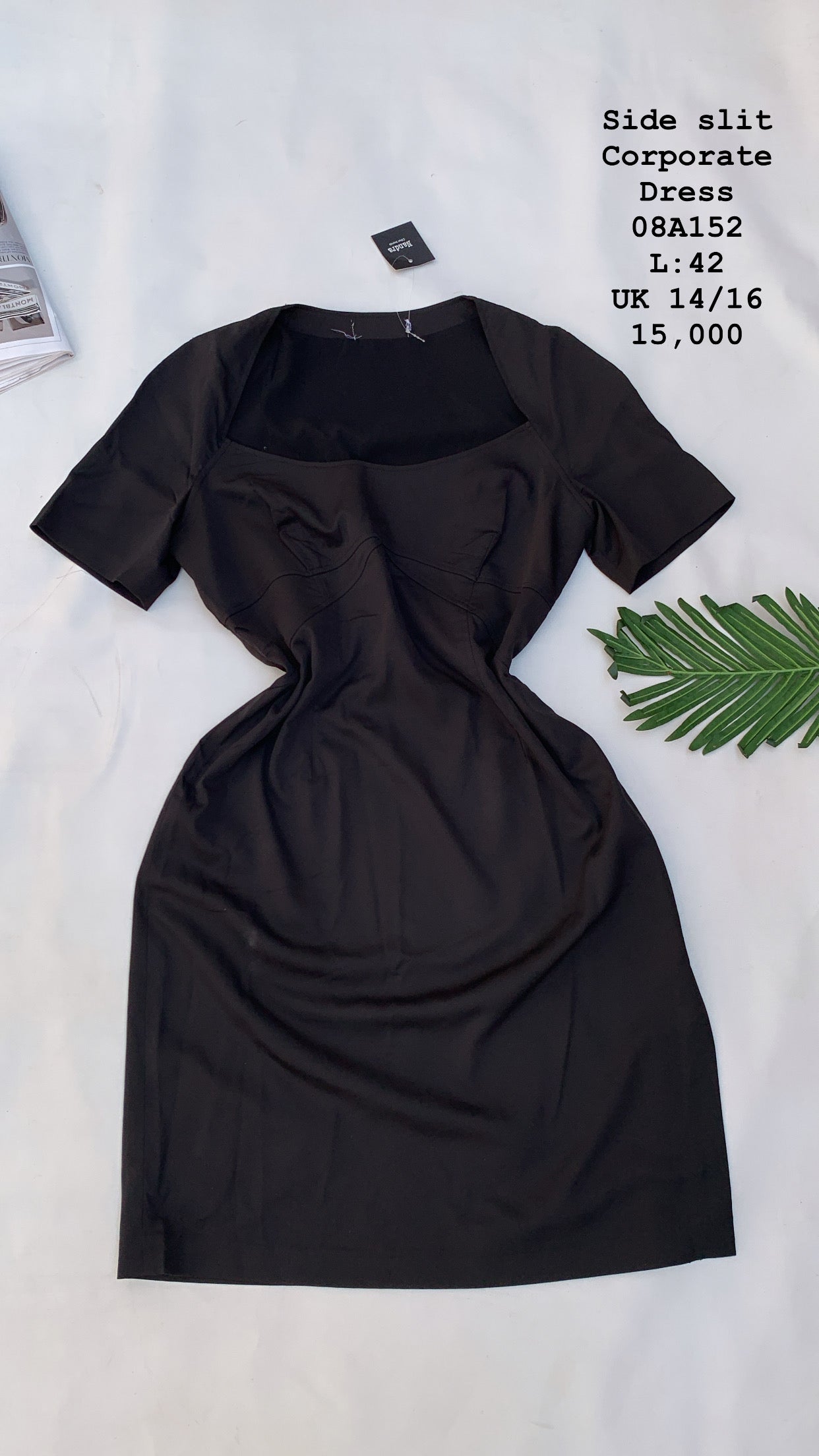 Side Slit Corporate Dress