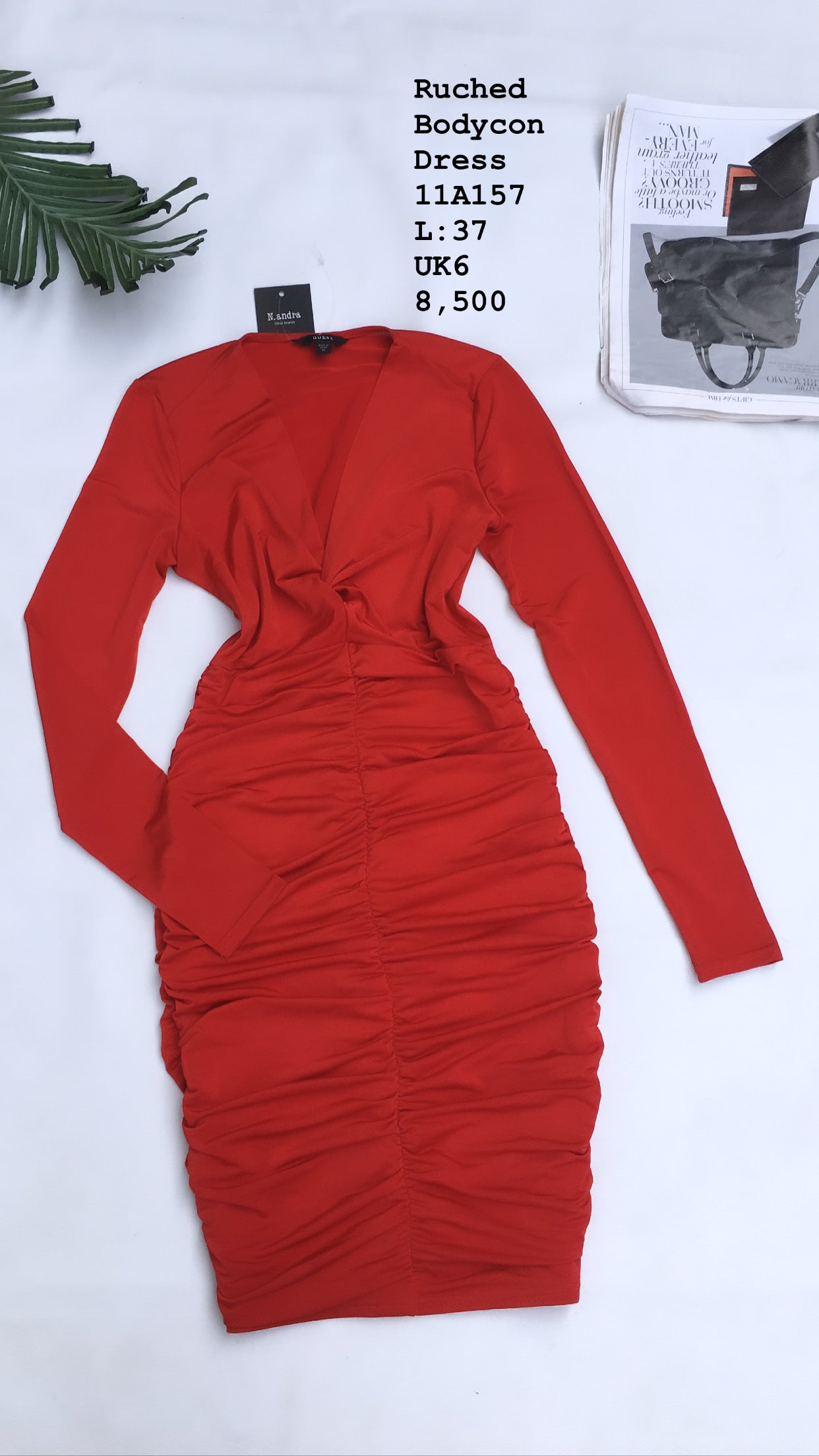 Ruched Bodycon Dress