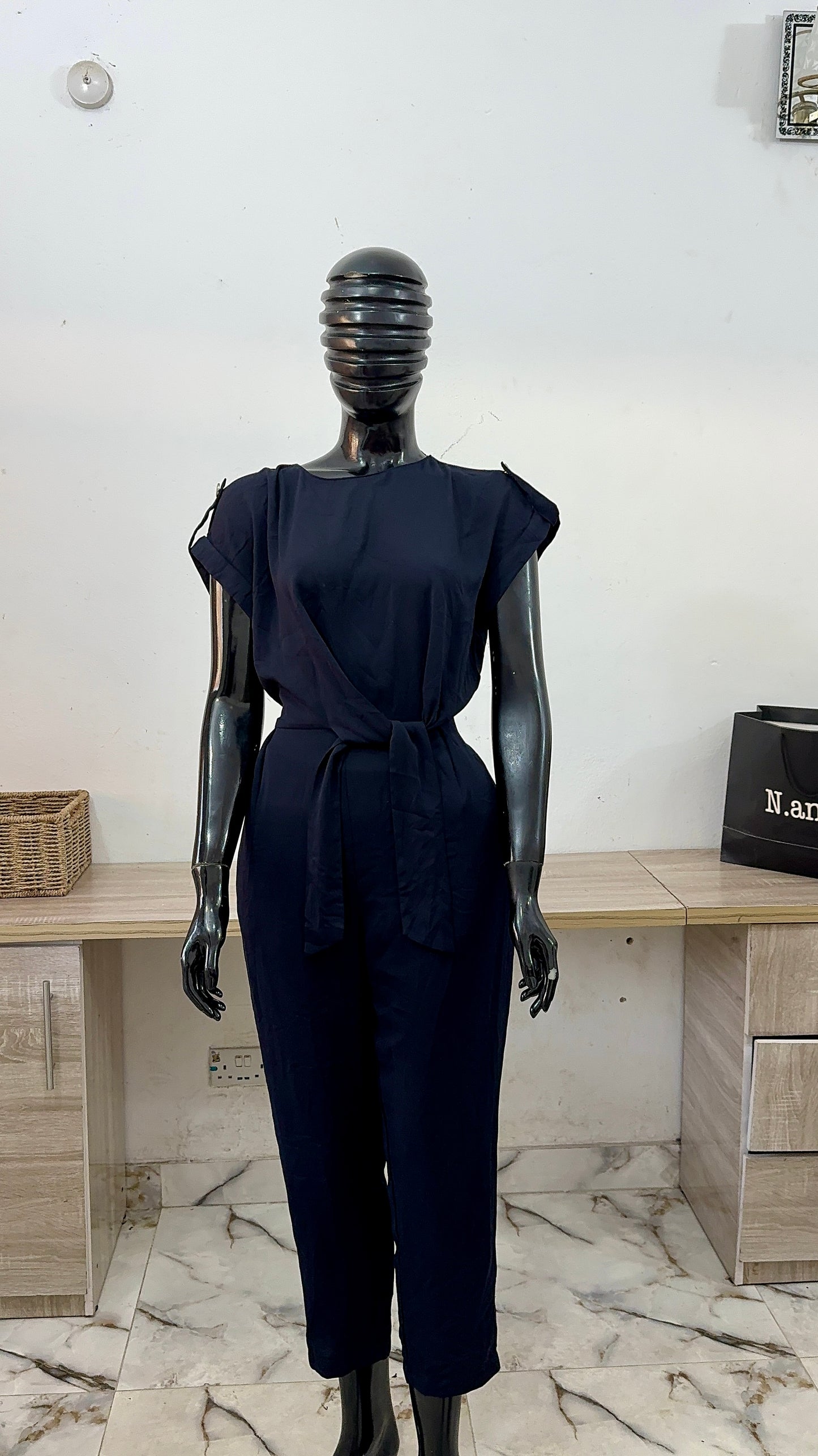 Belted jumpsuit