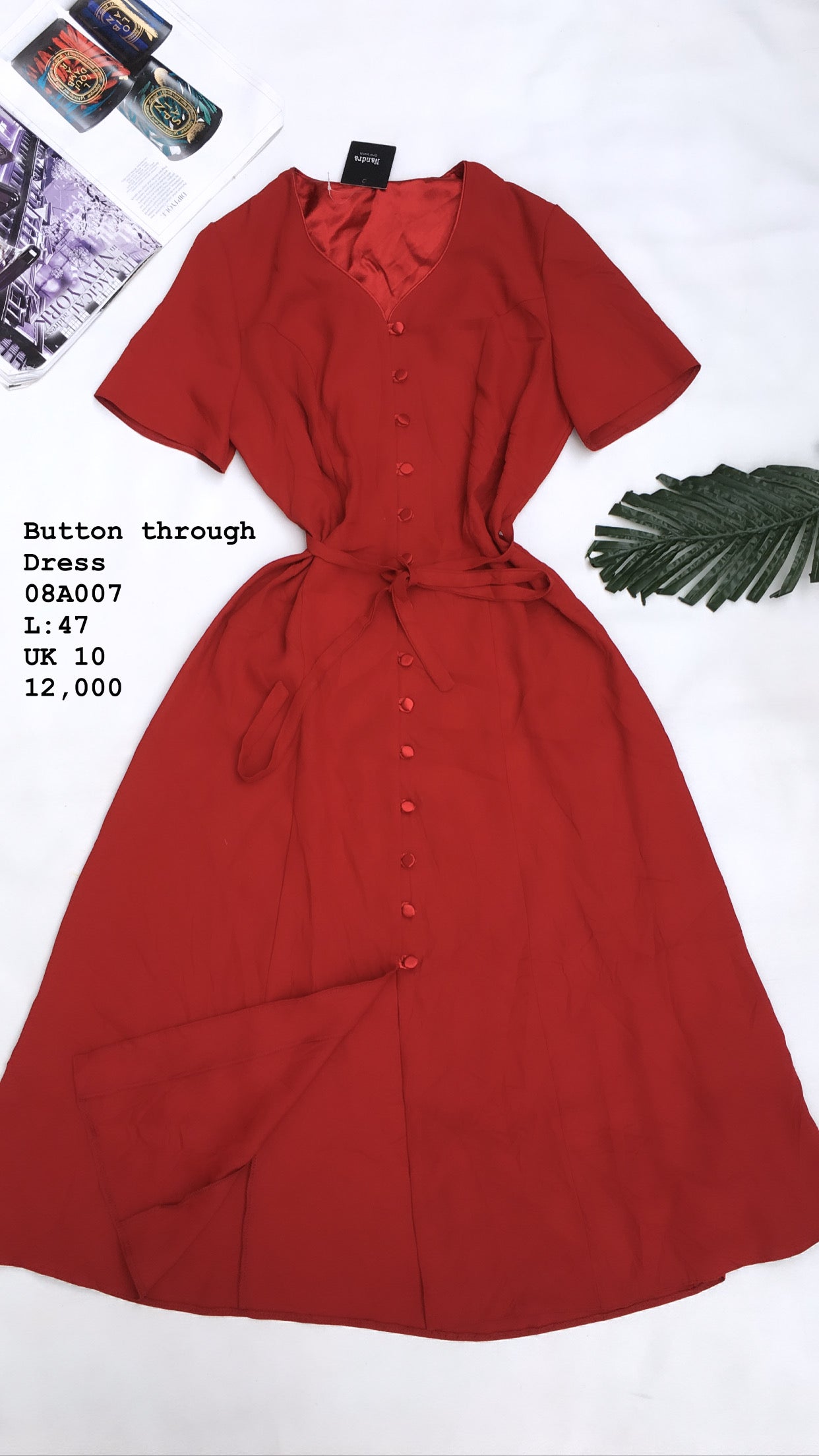 Button through dress