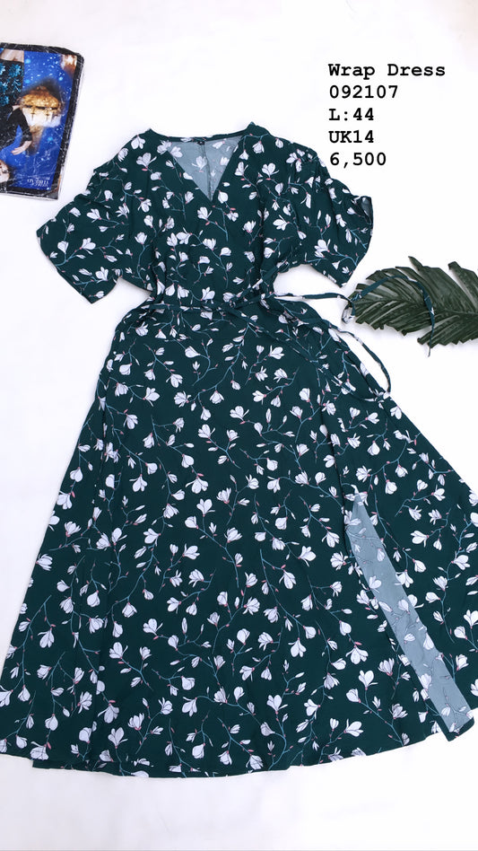 Floral wrap dress