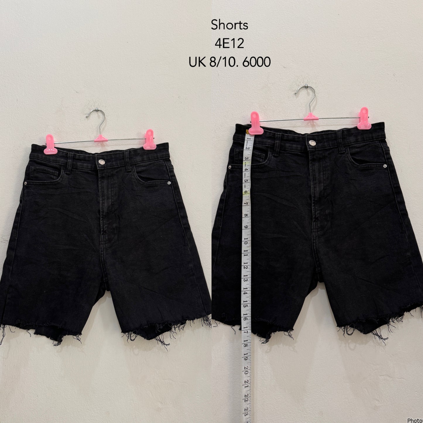 Frayed hem shorts