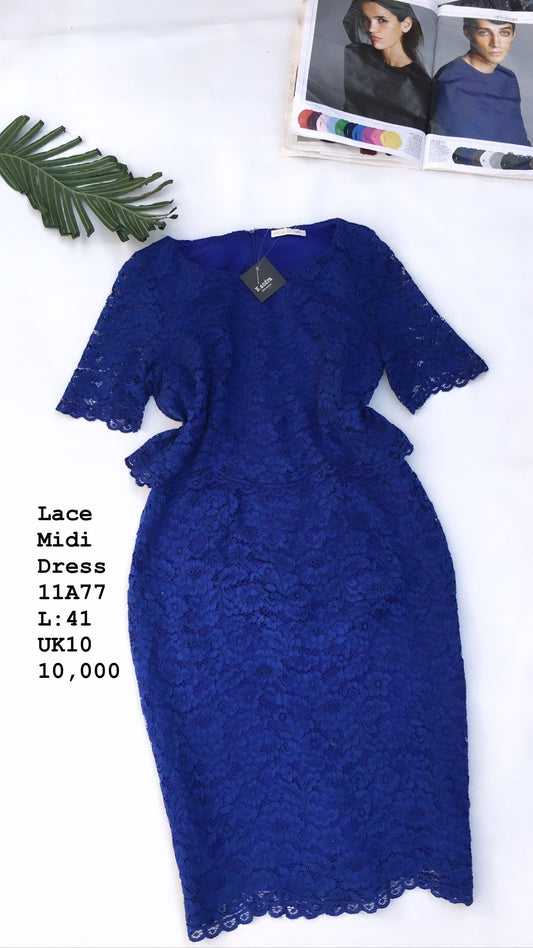 Lace midi dress