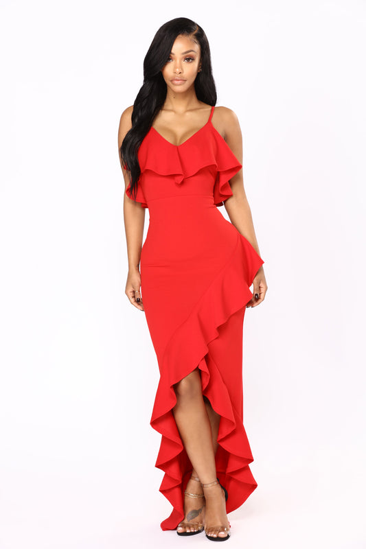 FashionNova red dress