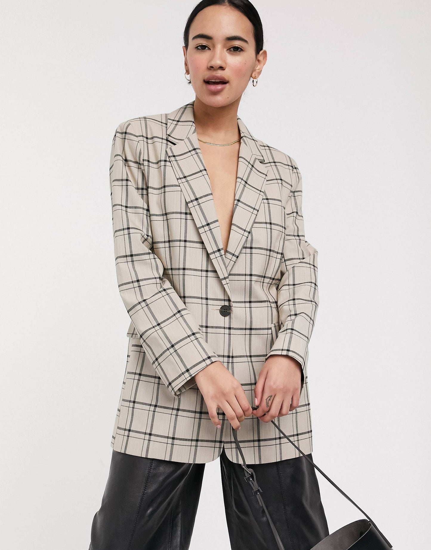 ASOS checkered blazer