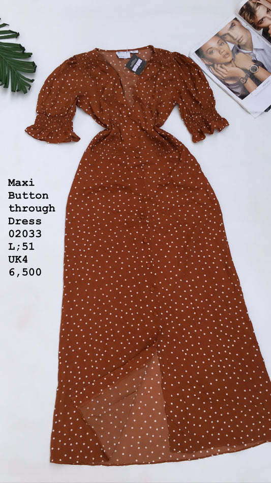 Maxi Button through dress